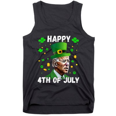Happy 4th Of July Confused Funny Joe Biden St Patricks Day Tank Top