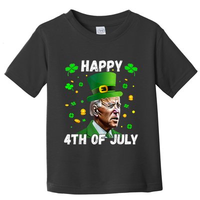 Happy 4th Of July Confused Funny Joe Biden St Patricks Day Toddler T-Shirt