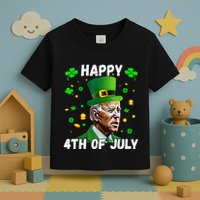 Happy 4th Of July Confused Funny Joe Biden St Patricks Day Toddler T-Shirt