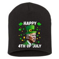 Happy 4th Of July Confused Funny Joe Biden St Patricks Day Short Acrylic Beanie