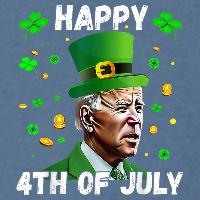 Happy 4th Of July Confused Funny Joe Biden St Patricks Day Garment-Dyed Sweatshirt