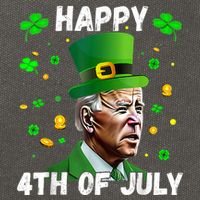 Happy 4th Of July Confused Funny Joe Biden St Patricks Day Cotton Canvas Backpack