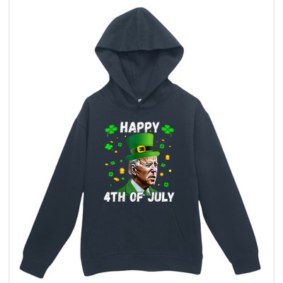 Happy 4th Of July Confused Funny Joe Biden St Patricks Day Urban Pullover Hoodie