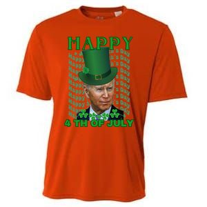 Happy 4th Of July Confused Funny Joe Biden St Patrick Day Gift Cooling Performance Crew T-Shirt