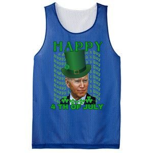 Happy 4th Of July Confused Funny Joe Biden St Patrick Day Gift Mesh Reversible Basketball Jersey Tank