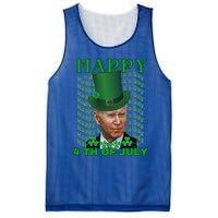 Happy 4th Of July Confused Funny Joe Biden St Patrick Day Gift Mesh Reversible Basketball Jersey Tank