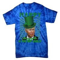 Happy 4th Of July Confused Funny Joe Biden St Patrick Day Gift Tie-Dye T-Shirt