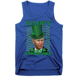 Happy 4th Of July Confused Funny Joe Biden St Patrick Day Gift Tank Top