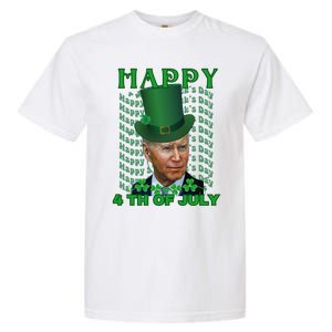 Happy 4th Of July Confused Funny Joe Biden St Patrick Day Gift Garment-Dyed Heavyweight T-Shirt