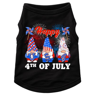 Happy 4th Of July Fireworks Patriotic Usa Gnomes Lovers Cool Gift Doggie Tank