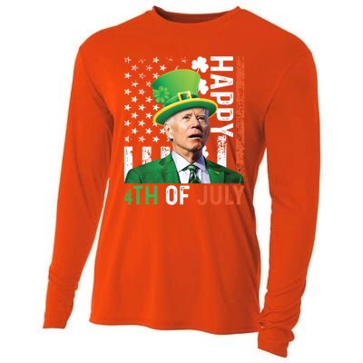 Happy 4th Of July Confused Funny Joe Biden St Patricks Day Gift Cooling Performance Long Sleeve Crew