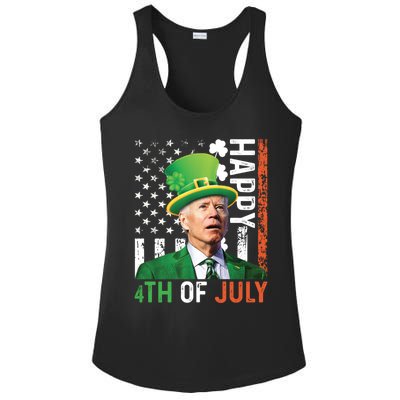 Happy 4th Of July Confused Funny Joe Biden St Patricks Day Gift Ladies PosiCharge Competitor Racerback Tank