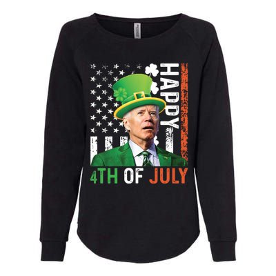 Happy 4th Of July Confused Funny Joe Biden St Patricks Day Gift Womens California Wash Sweatshirt