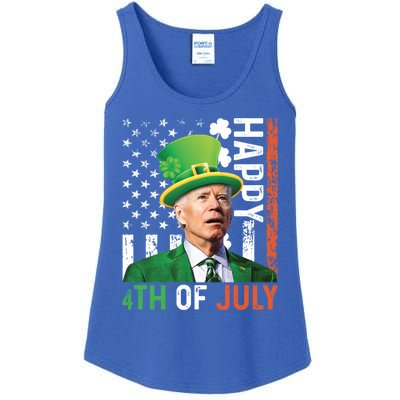 Happy 4th Of July Confused Funny Joe Biden St Patricks Day Gift Ladies Essential Tank