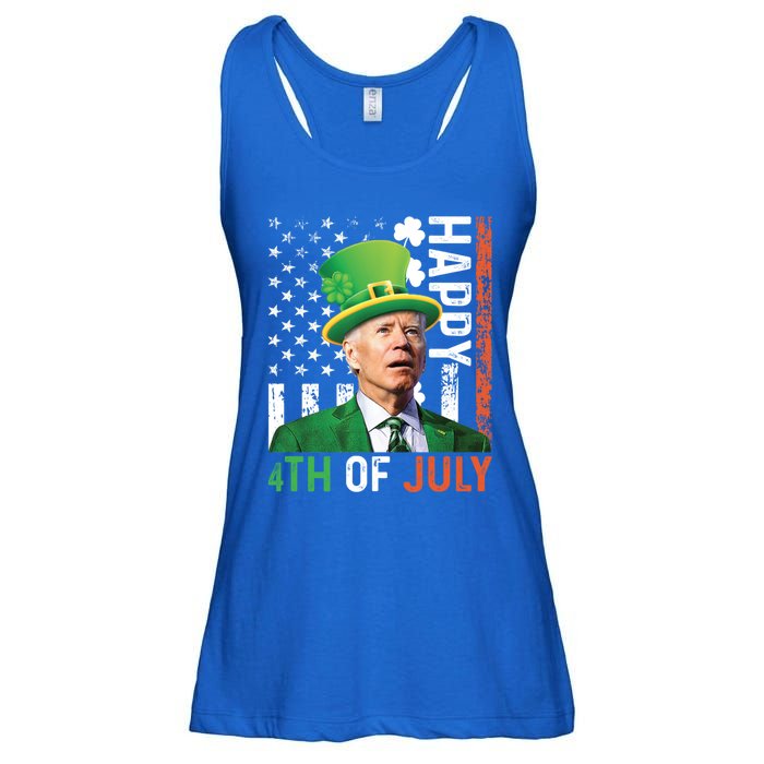 Happy 4th Of July Confused Funny Joe Biden St Patricks Day Gift Ladies Essential Flowy Tank