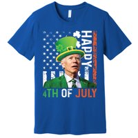 Happy 4th Of July Confused Funny Joe Biden St Patricks Day Gift Premium T-Shirt