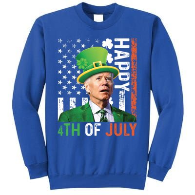 Happy 4th Of July Confused Funny Joe Biden St Patricks Day Gift Tall Sweatshirt