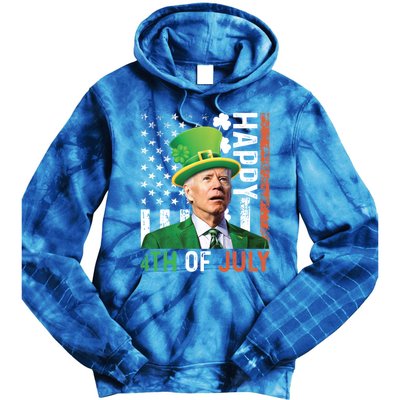 Happy 4th Of July Confused Funny Joe Biden St Patricks Day Gift Tie Dye Hoodie