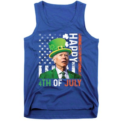 Happy 4th Of July Confused Funny Joe Biden St Patricks Day Gift Tank Top