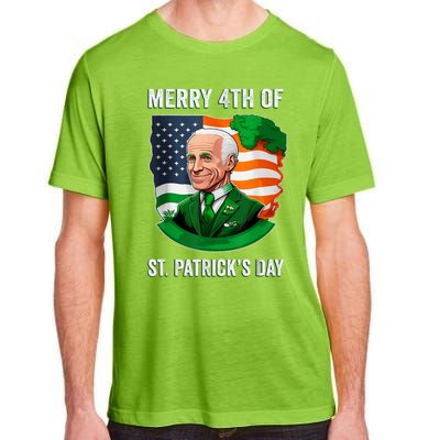 Happy 4th Of July Confused Funny Joe Biden St Patricks Day Adult ChromaSoft Performance T-Shirt