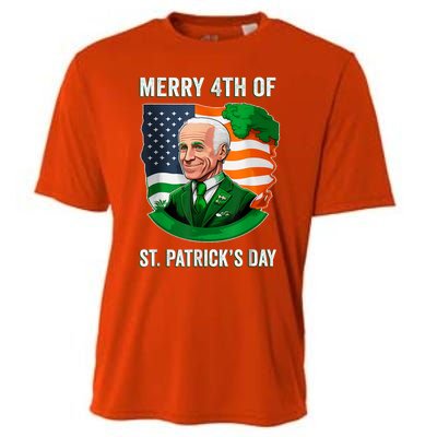 Happy 4th Of July Confused Funny Joe Biden St Patricks Day Cooling Performance Crew T-Shirt