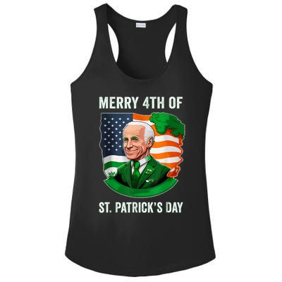 Happy 4th Of July Confused Funny Joe Biden St Patricks Day Ladies PosiCharge Competitor Racerback Tank