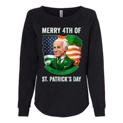 Happy 4th Of July Confused Funny Joe Biden St Patricks Day Womens California Wash Sweatshirt