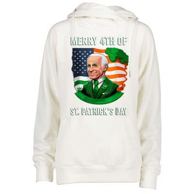 Happy 4th Of July Confused Funny Joe Biden St Patricks Day Womens Funnel Neck Pullover Hood