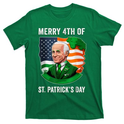 Happy 4th Of July Confused Funny Joe Biden St Patricks Day T-Shirt