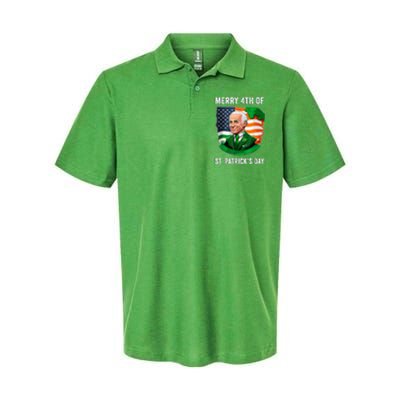 Happy 4th Of July Confused Funny Joe Biden St Patricks Day Softstyle Adult Sport Polo