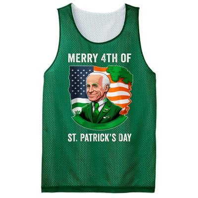 Happy 4th Of July Confused Funny Joe Biden St Patricks Day Mesh Reversible Basketball Jersey Tank