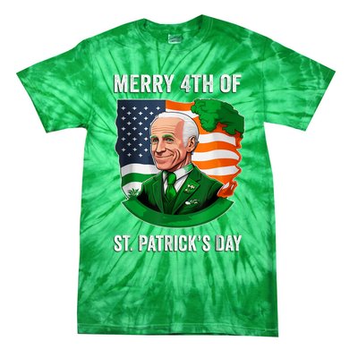 Happy 4th Of July Confused Funny Joe Biden St Patricks Day Tie-Dye T-Shirt