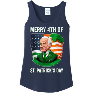 Happy 4th Of July Confused Funny Joe Biden St Patricks Day Ladies Essential Tank