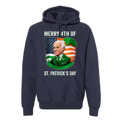 Happy 4th Of July Confused Funny Joe Biden St Patricks Day Premium Hoodie