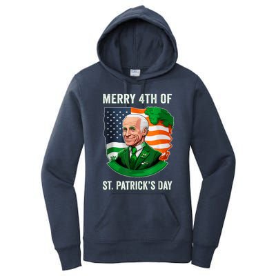 Happy 4th Of July Confused Funny Joe Biden St Patricks Day Women's Pullover Hoodie