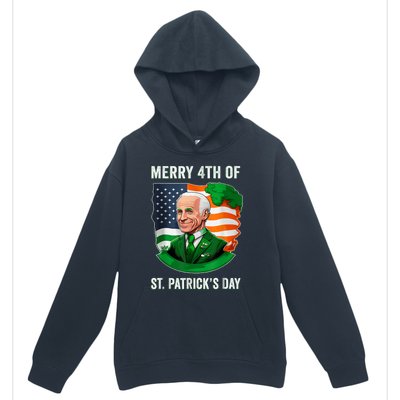 Happy 4th Of July Confused Funny Joe Biden St Patricks Day Urban Pullover Hoodie