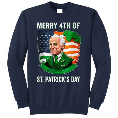 Happy 4th Of July Confused Funny Joe Biden St Patricks Day Tall Sweatshirt