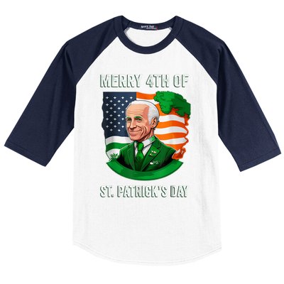 Happy 4th Of July Confused Funny Joe Biden St Patricks Day Baseball Sleeve Shirt