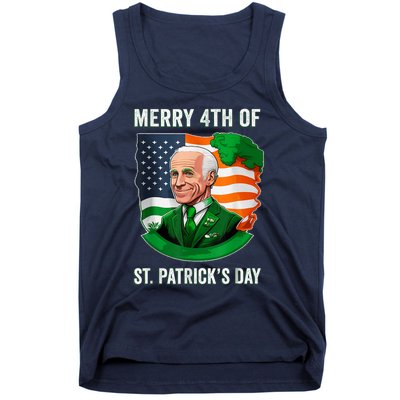 Happy 4th Of July Confused Funny Joe Biden St Patricks Day Tank Top