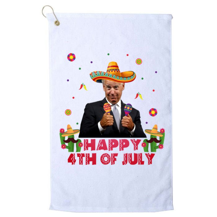 Happy 4th Of July Cinco De Mayo Funny Joe Biden Platinum Collection Golf Towel