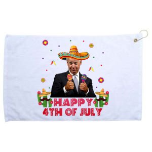 Happy 4th Of July Cinco De Mayo Funny Joe Biden Grommeted Golf Towel