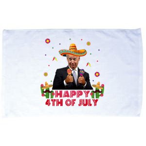 Happy 4th Of July Cinco De Mayo Funny Joe Biden Microfiber Hand Towel