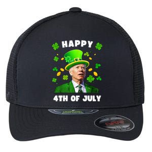 Happy 4th Of July St Patricks Day Funny Confused Joe Biden Great Gift Flexfit Unipanel Trucker Cap