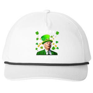 Happy 4th Of July St Patricks Day Funny Confused Joe Biden Great Gift Snapback Five-Panel Rope Hat