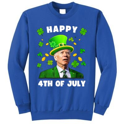 Happy 4th Of July St Patricks Day Funny Confused Joe Biden Great Gift Sweatshirt