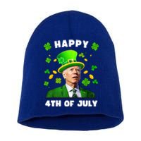 Happy 4th Of July St Patricks Day Funny Confused Joe Biden Great Gift Short Acrylic Beanie