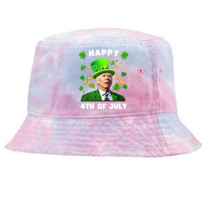 Happy 4th Of July St Patricks Day Funny Confused Joe Biden Great Gift Tie-Dyed Bucket Hat