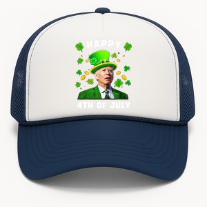 Happy 4th Of July St Patricks Day Funny Confused Joe Biden Great Gift Trucker Hat