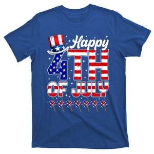 Happy 4th Of July American Flag Funny Freedom Gift T-Shirt