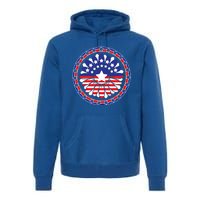 Holiday 4th Of July Gift Sunflower America Patriotic Gift Premium Hoodie